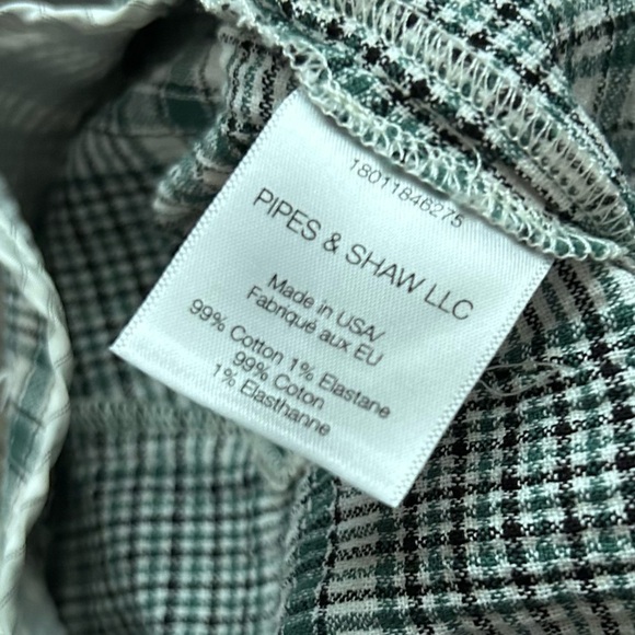 Veronica Beard Honolulu Plaid High Waisted Ankle Cropped Pants Green White Sz 2 - Picture 7 of 8